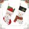 Glitzhome® 20.5" Santa & Snowman Hooked Stocking Set